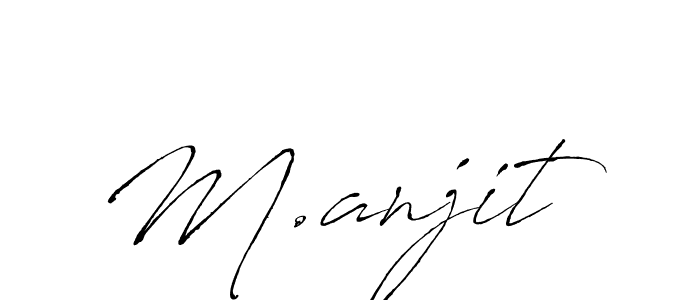 Design your own signature with our free online signature maker. With this signature software, you can create a handwritten (Antro_Vectra) signature for name M.anjit. M.anjit signature style 6 images and pictures png