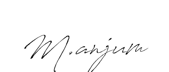 Also You can easily find your signature by using the search form. We will create M.anjum name handwritten signature images for you free of cost using Antro_Vectra sign style. M.anjum signature style 6 images and pictures png