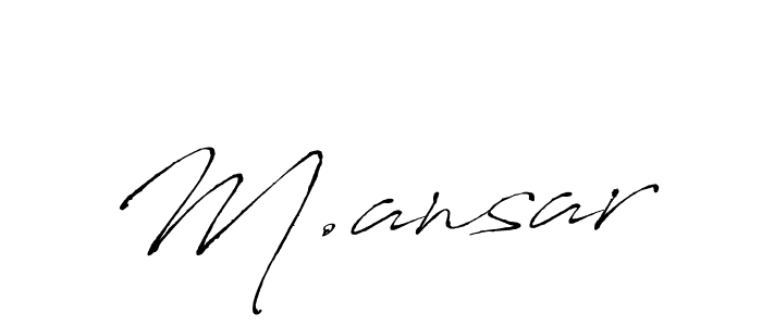How to Draw M.ansar signature style? Antro_Vectra is a latest design signature styles for name M.ansar. M.ansar signature style 6 images and pictures png