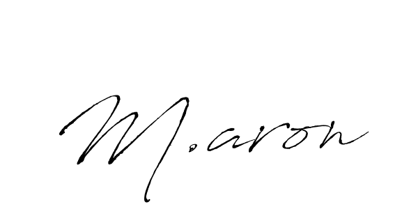 Also You can easily find your signature by using the search form. We will create M.aron name handwritten signature images for you free of cost using Antro_Vectra sign style. M.aron signature style 6 images and pictures png