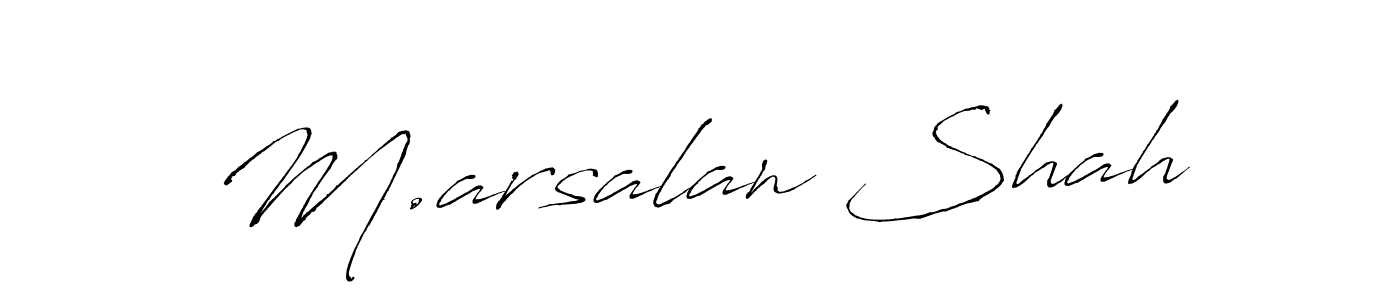 Also You can easily find your signature by using the search form. We will create M.arsalan Shah name handwritten signature images for you free of cost using Antro_Vectra sign style. M.arsalan Shah signature style 6 images and pictures png