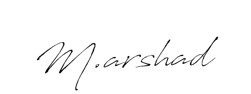 Create a beautiful signature design for name M.arshad. With this signature (Antro_Vectra) fonts, you can make a handwritten signature for free. M.arshad signature style 6 images and pictures png