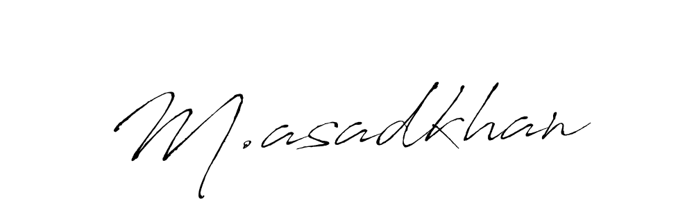 Also You can easily find your signature by using the search form. We will create M.asadkhan name handwritten signature images for you free of cost using Antro_Vectra sign style. M.asadkhan signature style 6 images and pictures png