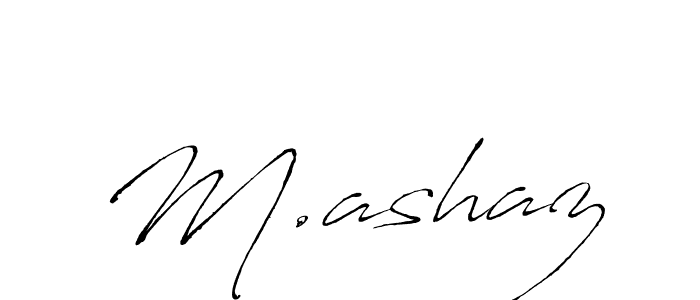 Also we have M.ashaz name is the best signature style. Create professional handwritten signature collection using Antro_Vectra autograph style. M.ashaz signature style 6 images and pictures png