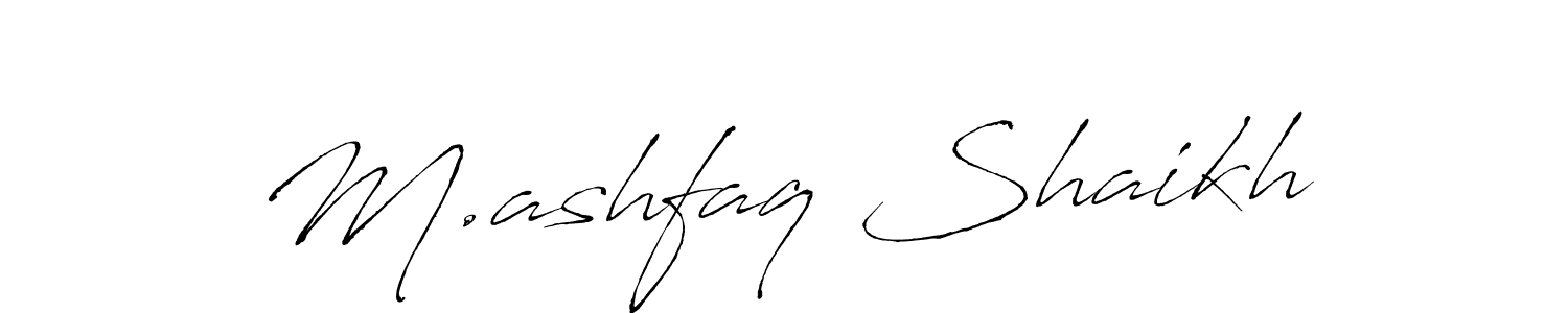 Make a short M.ashfaq Shaikh signature style. Manage your documents anywhere anytime using Antro_Vectra. Create and add eSignatures, submit forms, share and send files easily. M.ashfaq Shaikh signature style 6 images and pictures png