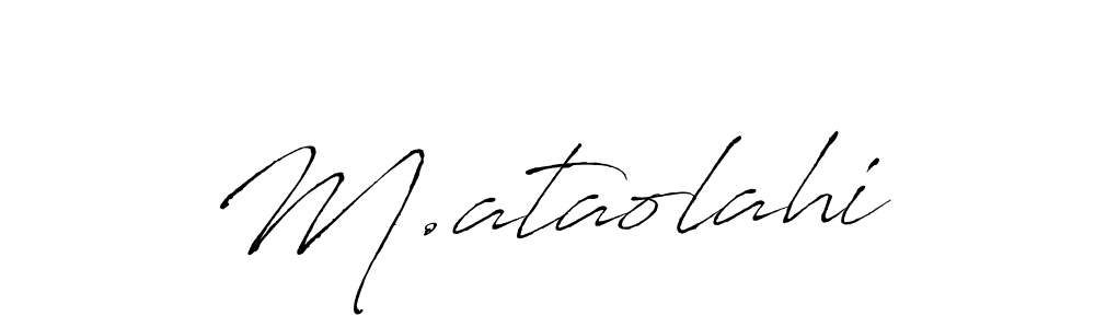 Also You can easily find your signature by using the search form. We will create M.ataolahi name handwritten signature images for you free of cost using Antro_Vectra sign style. M.ataolahi signature style 6 images and pictures png