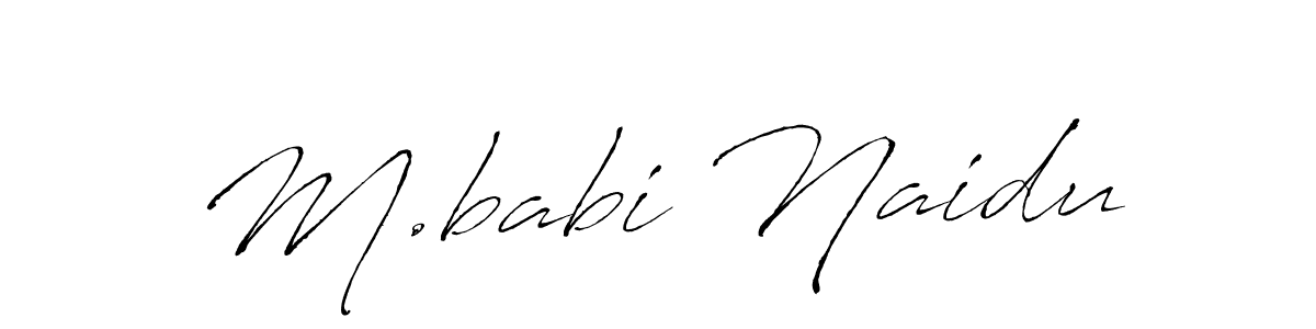 Similarly Antro_Vectra is the best handwritten signature design. Signature creator online .You can use it as an online autograph creator for name M.babi Naidu. M.babi Naidu signature style 6 images and pictures png