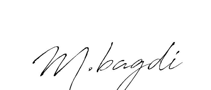 M.bagdi stylish signature style. Best Handwritten Sign (Antro_Vectra) for my name. Handwritten Signature Collection Ideas for my name M.bagdi. M.bagdi signature style 6 images and pictures png