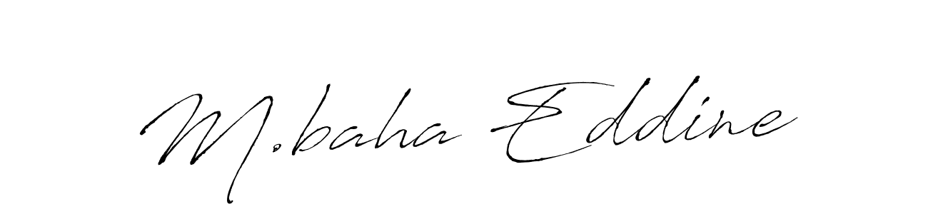 Also we have M.baha Eddine name is the best signature style. Create professional handwritten signature collection using Antro_Vectra autograph style. M.baha Eddine signature style 6 images and pictures png