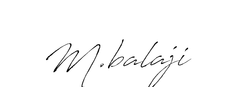 How to make M.balaji signature? Antro_Vectra is a professional autograph style. Create handwritten signature for M.balaji name. M.balaji signature style 6 images and pictures png