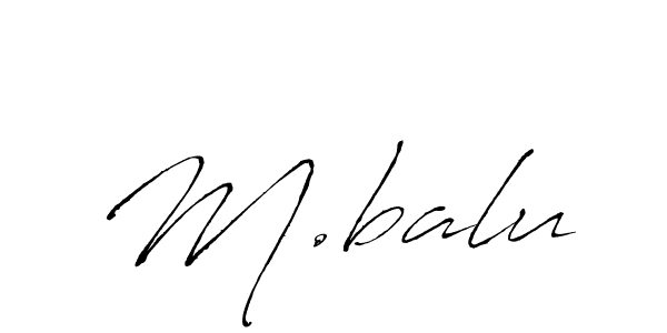 Also You can easily find your signature by using the search form. We will create M.balu name handwritten signature images for you free of cost using Antro_Vectra sign style. M.balu signature style 6 images and pictures png