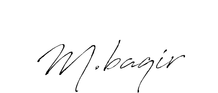 Use a signature maker to create a handwritten signature online. With this signature software, you can design (Antro_Vectra) your own signature for name M.baqir. M.baqir signature style 6 images and pictures png