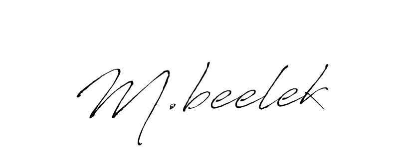 Also we have M.beelek name is the best signature style. Create professional handwritten signature collection using Antro_Vectra autograph style. M.beelek signature style 6 images and pictures png