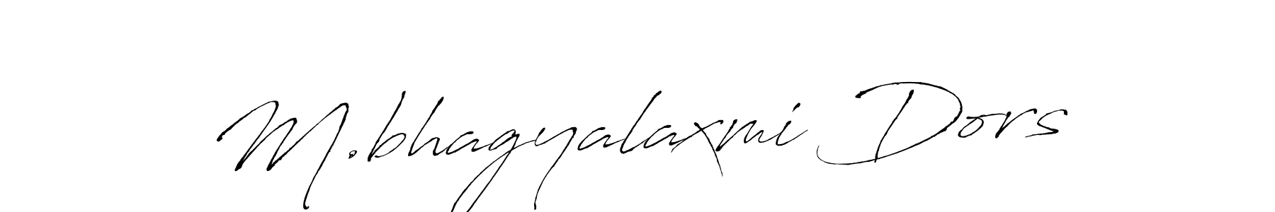 M.bhagyalaxmi Dors stylish signature style. Best Handwritten Sign (Antro_Vectra) for my name. Handwritten Signature Collection Ideas for my name M.bhagyalaxmi Dors. M.bhagyalaxmi Dors signature style 6 images and pictures png