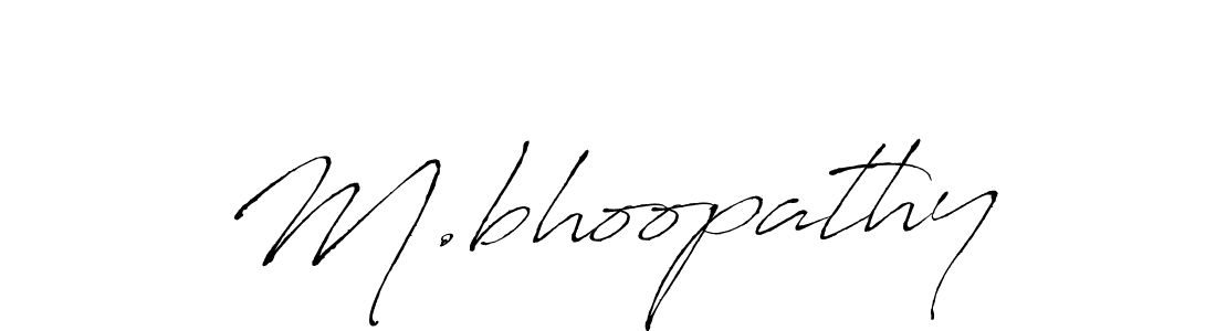 M.bhoopathy stylish signature style. Best Handwritten Sign (Antro_Vectra) for my name. Handwritten Signature Collection Ideas for my name M.bhoopathy. M.bhoopathy signature style 6 images and pictures png