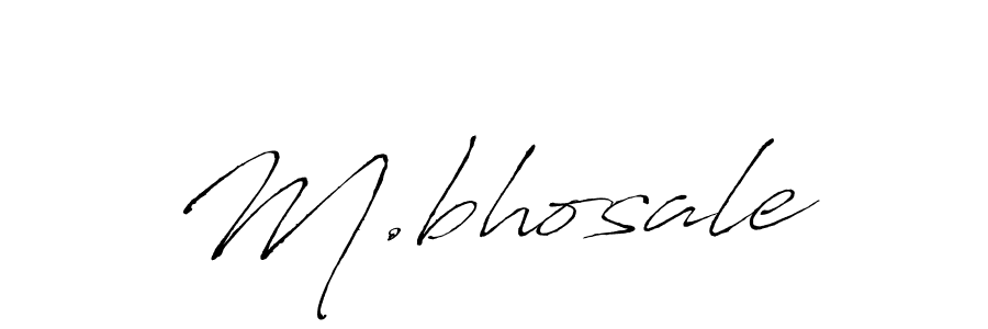 How to make M.bhosale signature? Antro_Vectra is a professional autograph style. Create handwritten signature for M.bhosale name. M.bhosale signature style 6 images and pictures png