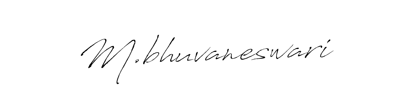 M.bhuvaneswari stylish signature style. Best Handwritten Sign (Antro_Vectra) for my name. Handwritten Signature Collection Ideas for my name M.bhuvaneswari. M.bhuvaneswari signature style 6 images and pictures png