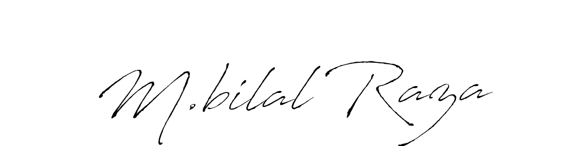 Design your own signature with our free online signature maker. With this signature software, you can create a handwritten (Antro_Vectra) signature for name M.bilal Raza. M.bilal Raza signature style 6 images and pictures png