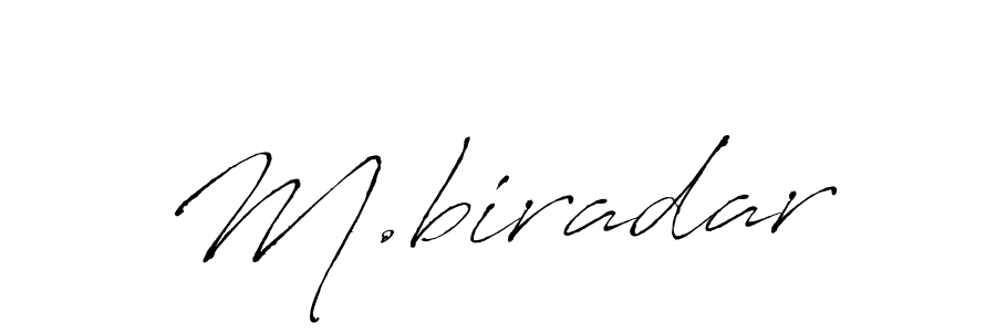 M.biradar stylish signature style. Best Handwritten Sign (Antro_Vectra) for my name. Handwritten Signature Collection Ideas for my name M.biradar. M.biradar signature style 6 images and pictures png