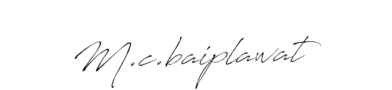 Use a signature maker to create a handwritten signature online. With this signature software, you can design (Antro_Vectra) your own signature for name M.c.baiplawat. M.c.baiplawat signature style 6 images and pictures png