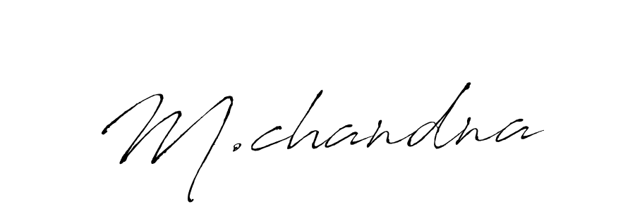How to Draw M.chandna signature style? Antro_Vectra is a latest design signature styles for name M.chandna. M.chandna signature style 6 images and pictures png