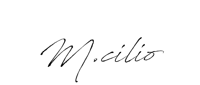 M.cilio stylish signature style. Best Handwritten Sign (Antro_Vectra) for my name. Handwritten Signature Collection Ideas for my name M.cilio. M.cilio signature style 6 images and pictures png