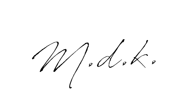 Also You can easily find your signature by using the search form. We will create M.d.k. name handwritten signature images for you free of cost using Antro_Vectra sign style. M.d.k. signature style 6 images and pictures png