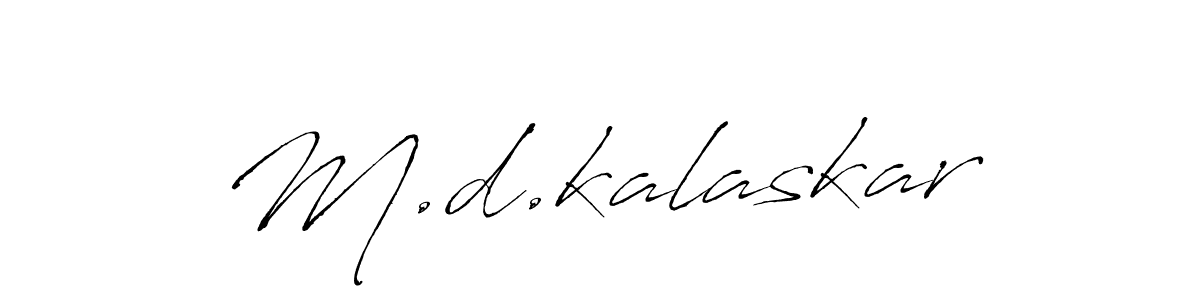 Make a beautiful signature design for name M.d.kalaskar. Use this online signature maker to create a handwritten signature for free. M.d.kalaskar signature style 6 images and pictures png