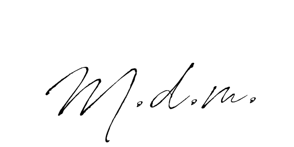 It looks lik you need a new signature style for name M.d.m.. Design unique handwritten (Antro_Vectra) signature with our free signature maker in just a few clicks. M.d.m. signature style 6 images and pictures png