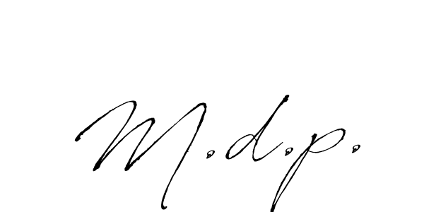 Also we have M.d.p. name is the best signature style. Create professional handwritten signature collection using Antro_Vectra autograph style. M.d.p. signature style 6 images and pictures png