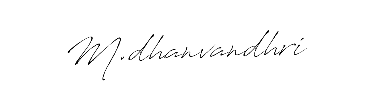 How to make M.dhanvandhri signature? Antro_Vectra is a professional autograph style. Create handwritten signature for M.dhanvandhri name. M.dhanvandhri signature style 6 images and pictures png