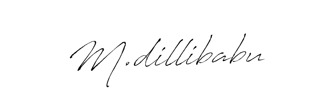 if you are searching for the best signature style for your name M.dillibabu. so please give up your signature search. here we have designed multiple signature styles  using Antro_Vectra. M.dillibabu signature style 6 images and pictures png