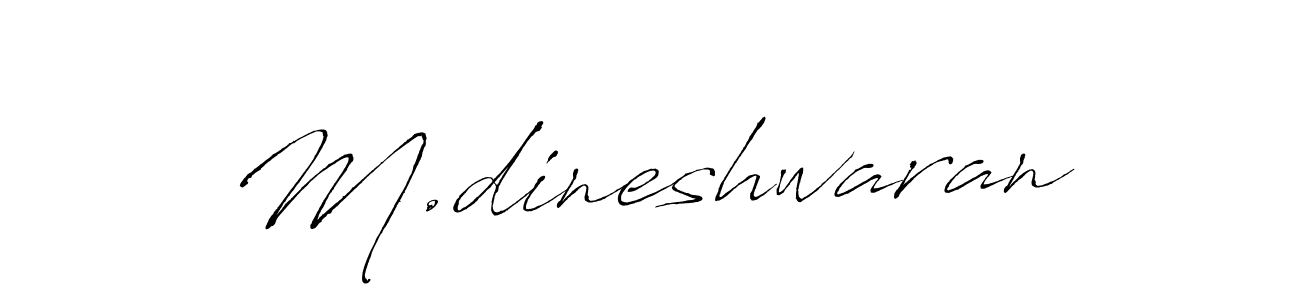 if you are searching for the best signature style for your name M.dineshwaran. so please give up your signature search. here we have designed multiple signature styles  using Antro_Vectra. M.dineshwaran signature style 6 images and pictures png