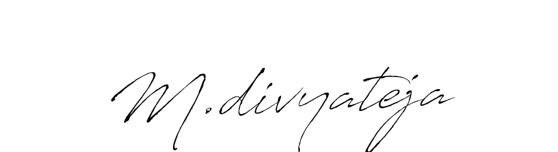 You can use this online signature creator to create a handwritten signature for the name M.divyateja. This is the best online autograph maker. M.divyateja signature style 6 images and pictures png
