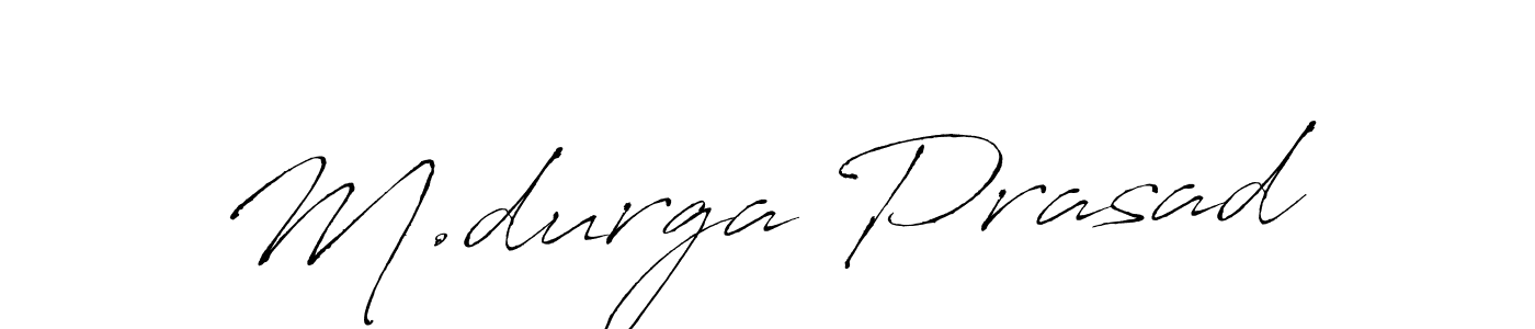 Design your own signature with our free online signature maker. With this signature software, you can create a handwritten (Antro_Vectra) signature for name M.durga Prasad. M.durga Prasad signature style 6 images and pictures png