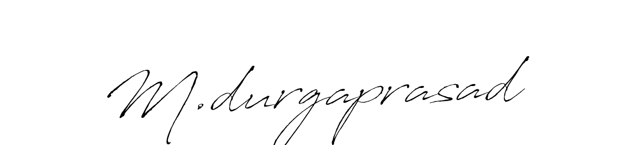 How to make M.durgaprasad signature? Antro_Vectra is a professional autograph style. Create handwritten signature for M.durgaprasad name. M.durgaprasad signature style 6 images and pictures png