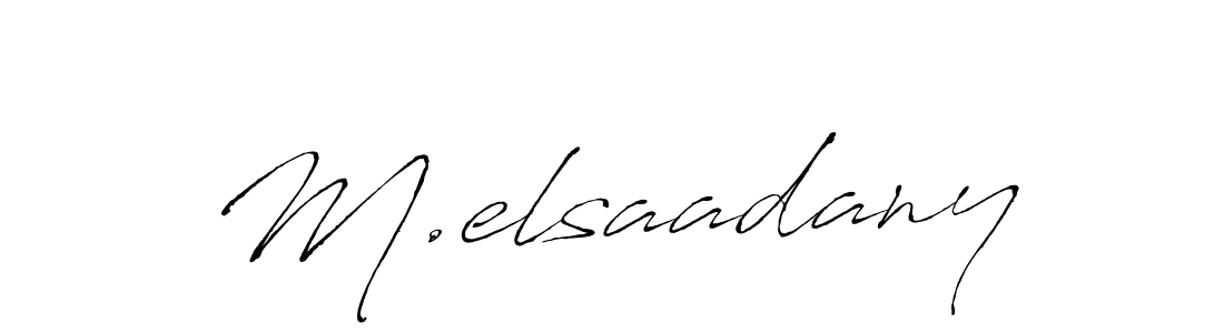 Design your own signature with our free online signature maker. With this signature software, you can create a handwritten (Antro_Vectra) signature for name M.elsaadany. M.elsaadany signature style 6 images and pictures png