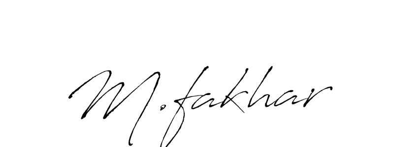 M.fakhar stylish signature style. Best Handwritten Sign (Antro_Vectra) for my name. Handwritten Signature Collection Ideas for my name M.fakhar. M.fakhar signature style 6 images and pictures png