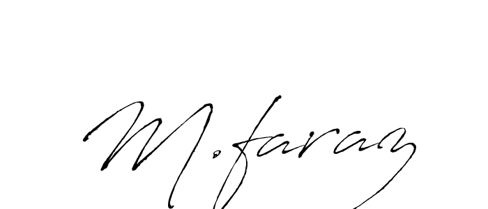 M.faraz stylish signature style. Best Handwritten Sign (Antro_Vectra) for my name. Handwritten Signature Collection Ideas for my name M.faraz. M.faraz signature style 6 images and pictures png