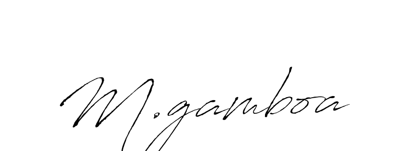 It looks lik you need a new signature style for name M.gamboa. Design unique handwritten (Antro_Vectra) signature with our free signature maker in just a few clicks. M.gamboa signature style 6 images and pictures png