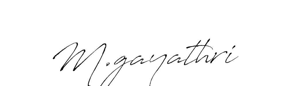 Use a signature maker to create a handwritten signature online. With this signature software, you can design (Antro_Vectra) your own signature for name M.gayathri. M.gayathri signature style 6 images and pictures png