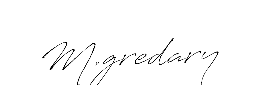 Also we have M.gredary name is the best signature style. Create professional handwritten signature collection using Antro_Vectra autograph style. M.gredary signature style 6 images and pictures png
