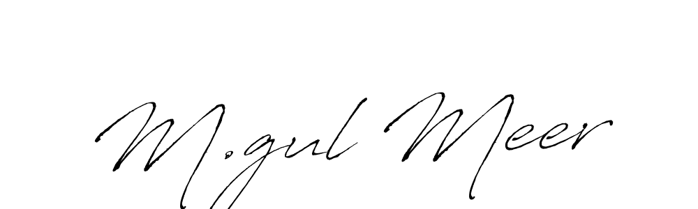 Also You can easily find your signature by using the search form. We will create M.gul Meer name handwritten signature images for you free of cost using Antro_Vectra sign style. M.gul Meer signature style 6 images and pictures png