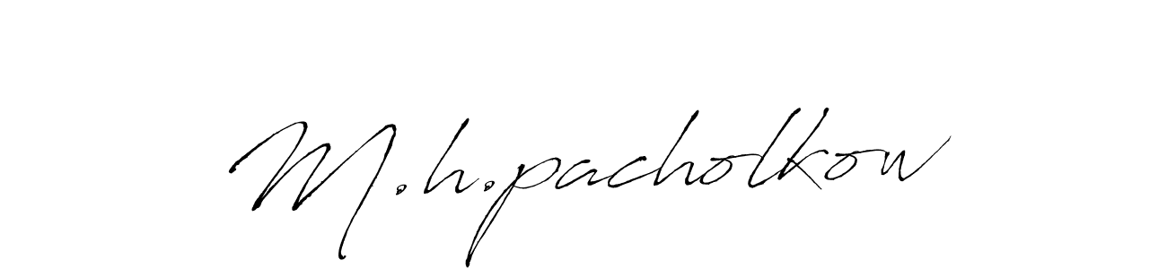 It looks lik you need a new signature style for name M.h.pacholkow. Design unique handwritten (Antro_Vectra) signature with our free signature maker in just a few clicks. M.h.pacholkow signature style 6 images and pictures png