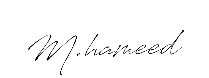 How to make M.hameed signature? Antro_Vectra is a professional autograph style. Create handwritten signature for M.hameed name. M.hameed signature style 6 images and pictures png