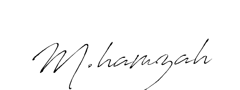 M.hamzah stylish signature style. Best Handwritten Sign (Antro_Vectra) for my name. Handwritten Signature Collection Ideas for my name M.hamzah. M.hamzah signature style 6 images and pictures png