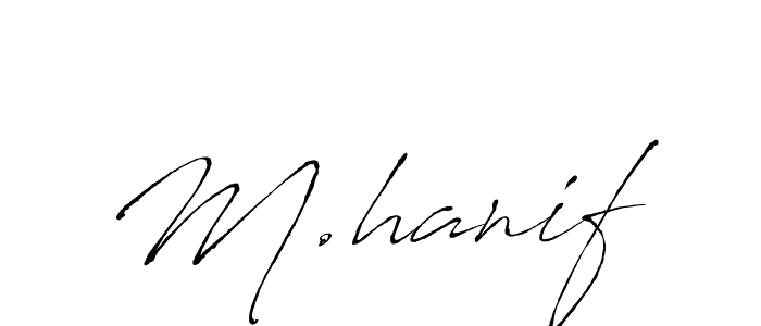 Make a beautiful signature design for name M.hanif. Use this online signature maker to create a handwritten signature for free. M.hanif signature style 6 images and pictures png