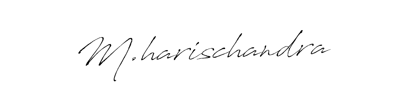 How to Draw M.harischandra signature style? Antro_Vectra is a latest design signature styles for name M.harischandra. M.harischandra signature style 6 images and pictures png