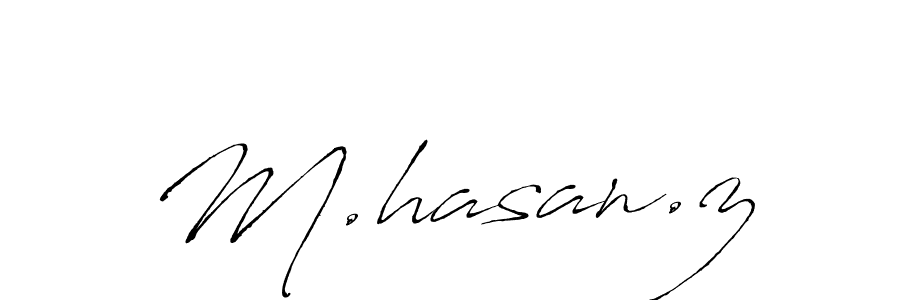 Antro_Vectra is a professional signature style that is perfect for those who want to add a touch of class to their signature. It is also a great choice for those who want to make their signature more unique. Get M.hasan.z name to fancy signature for free. M.hasan.z signature style 6 images and pictures png