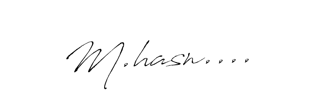 Also we have M.hasn.... name is the best signature style. Create professional handwritten signature collection using Antro_Vectra autograph style. M.hasn.... signature style 6 images and pictures png